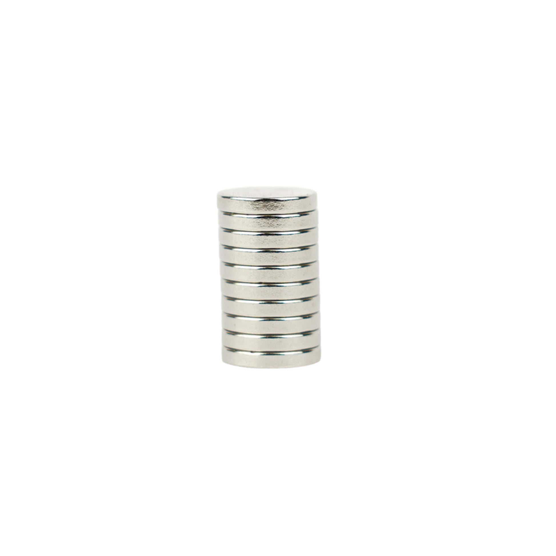 Neodymium Disc Magnets , Ø12x2mm (Pack of 10) , Eclipse Magnetics Ltd