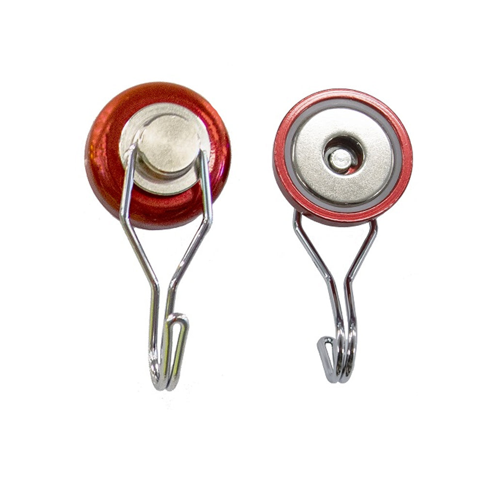 Neodymium Swivel Hook Magnet – Heavy-Duty Magnetic Pot Mount for Hanging and Fixing Applications , Red Neodymium Pot , Eclipse Magnetics Ltd