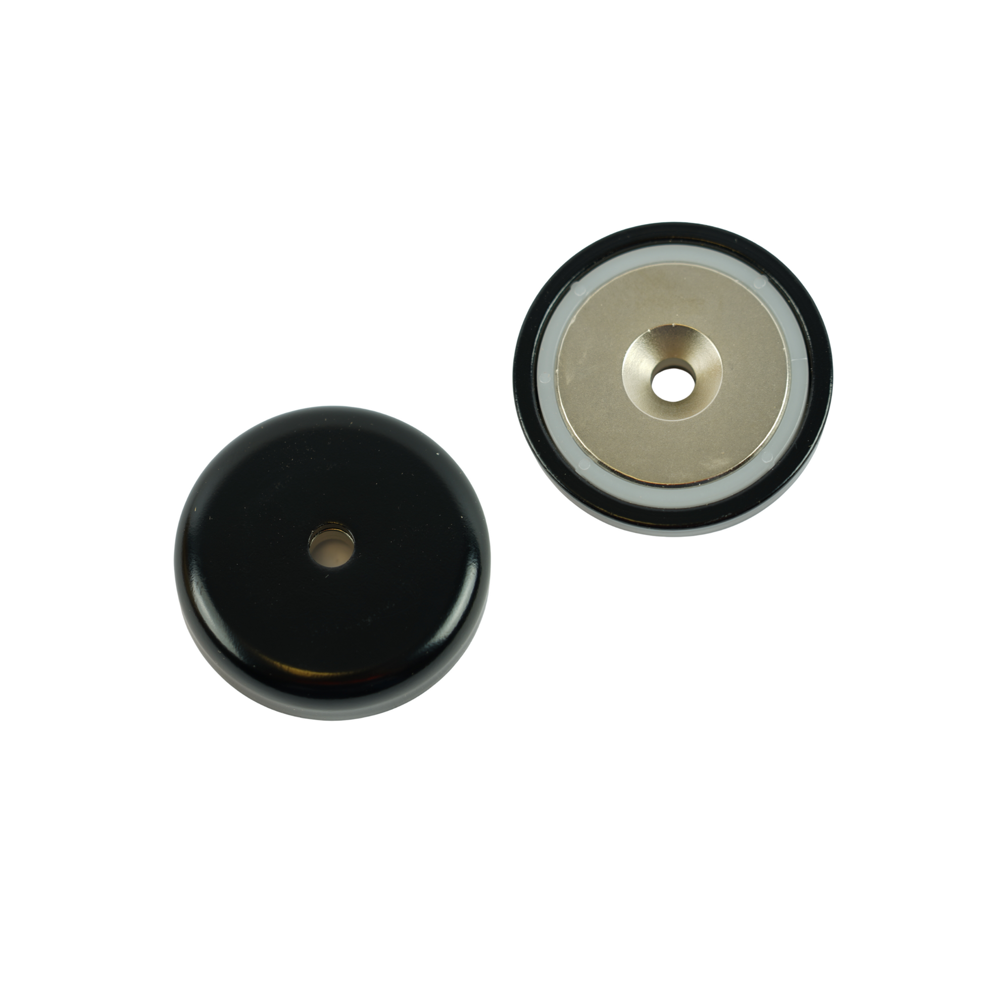 Neodymium Countersunk Pot Magnet – NdFeB Shallow Mount for Screw Fixing, Available in Various Colours and Sizes , Black Ø60x15mm M8 Neodymium Pot , Eclipse Magnetics Ltd