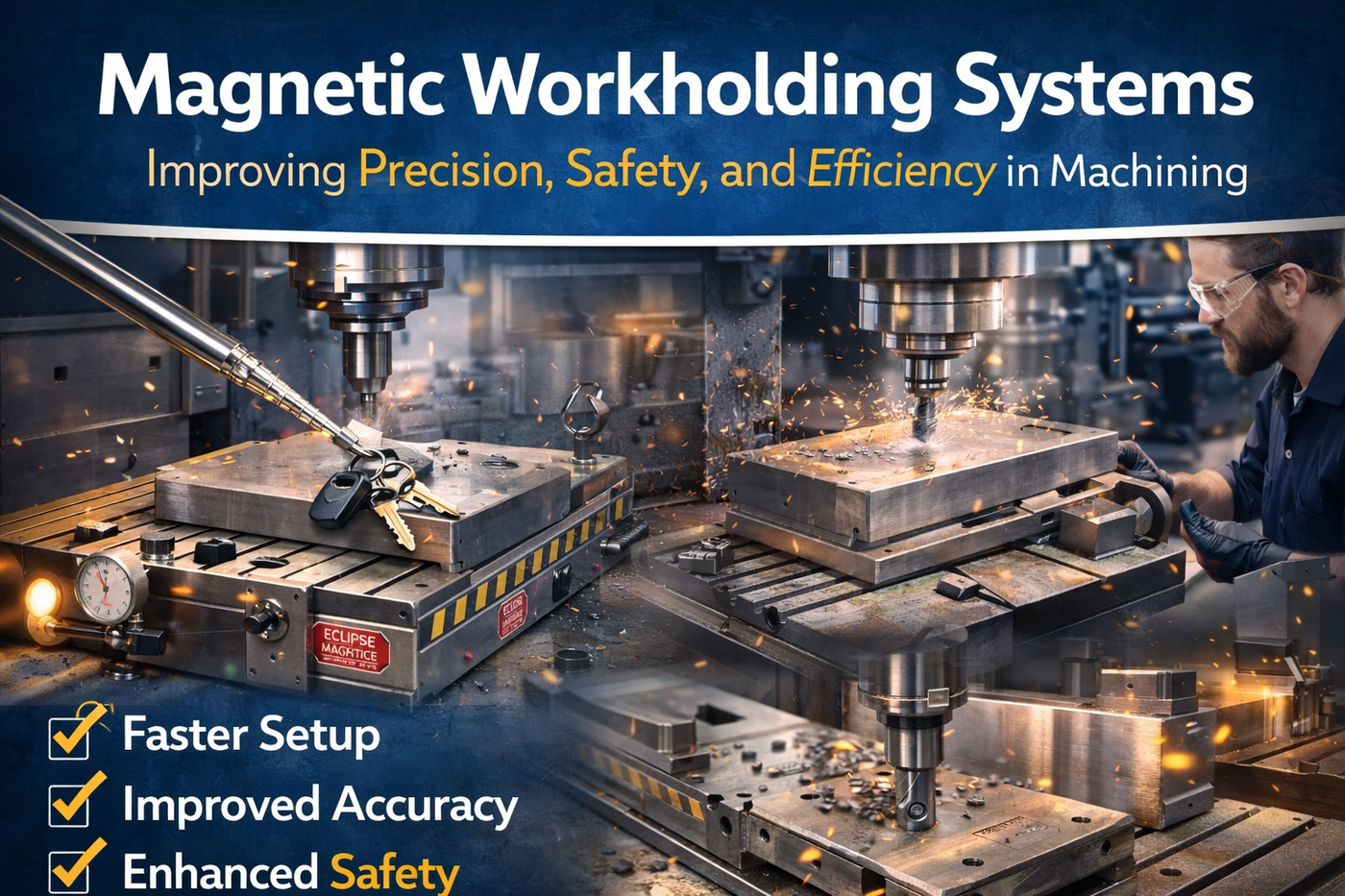 Magnetic Workholding Systems: Improving Precision, Safety, and Efficiency in Machining