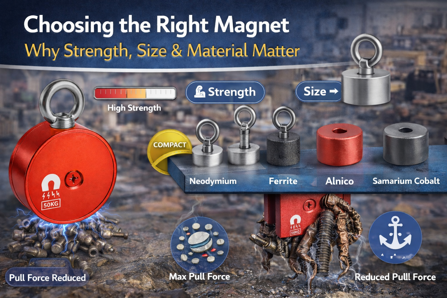 Choosing the Right Magnet: Why Strength, Size & Material Matter