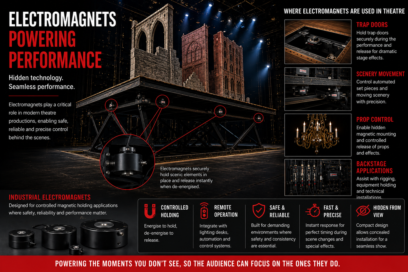 Electromagnets in Theatre: The Hidden Technology Behind Modern Stage Productions