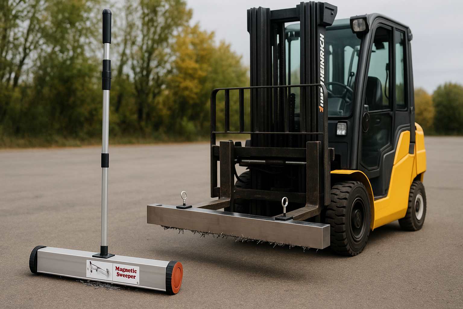 How Magnetic Sweepers Improve Safety in Workshops and Construction Sites - Eclipse Magnetics Ltd