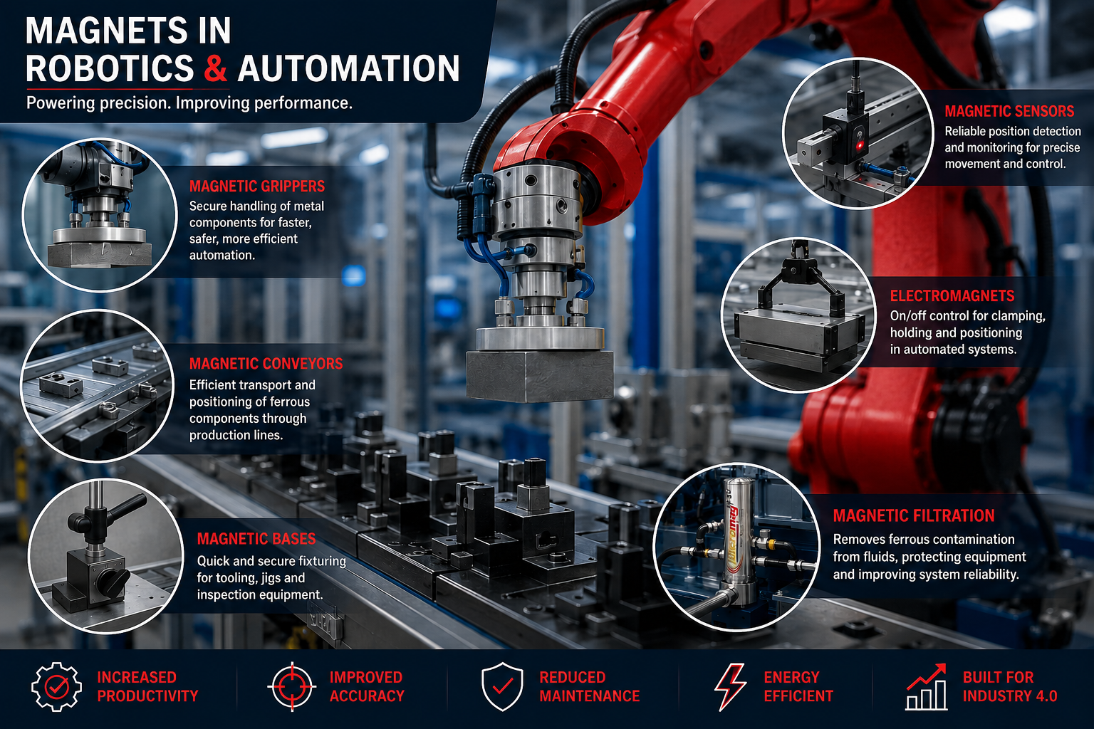 Magnets in Robotics & Automation: Powering the Future of Smart Manufacturing