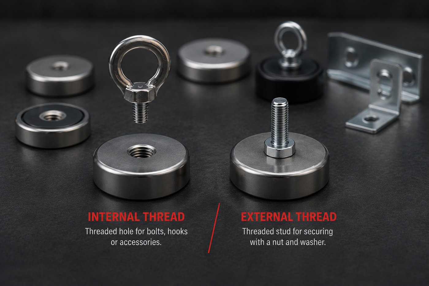 What Is the Difference Between Internal and External Thread Pot Magnets?