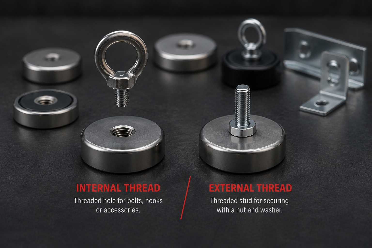 What Is the Difference Between Internal and External Thread Pot Magnets?