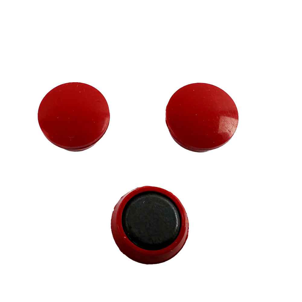 Dome Marker Magnets | Colour-Coded Magnetic Markers - Whiteboards, Fridge, Boards, Displays. , Ø20mm Red , Eclipse Magnetics Ltd