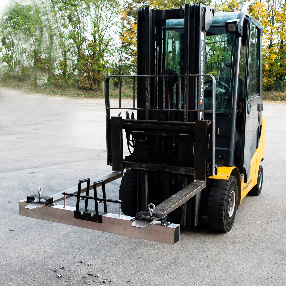 Forklift Mounted Magnetic Sweeper – Heavy-Duty Industrial Debris Remover , , Eclipse Magnetics Ltd