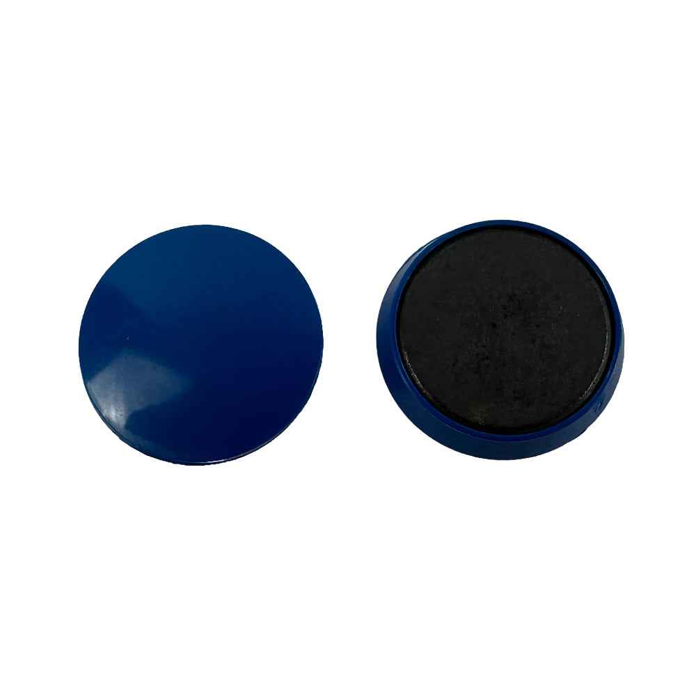 Dome Marker Magnets | Colour-Coded Magnetic Markers - Whiteboards, Fridge, Boards, Displays. , Ø30mm Blue , Eclipse Magnetics Ltd