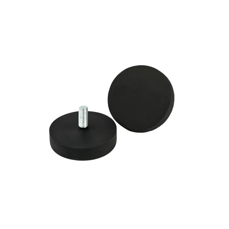 Rubber Coated Neodymium Pot Magnets – Internal Threaded Neck , E854 Magnet , Eclipse Magnetics Ltd