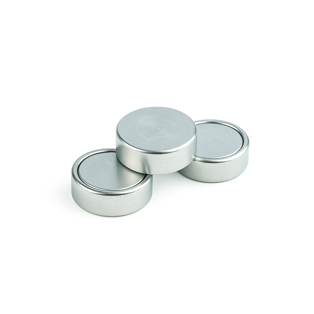 Blind-Ended Neodymium Shallow Pot Magnets – Concealed Mounting , Ø13x4.5mm Magnet , Eclipse Magnetics Ltd