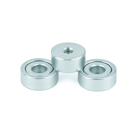 Neodymium Shallow Pot Magnets with Countersunk Hole , 10mm Magnet , Eclipse Magnetics Ltd