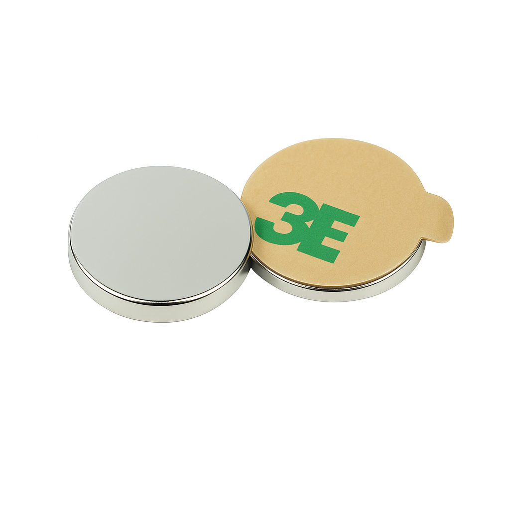 Adhesive-Backed Neodymium Disc Magnets , Ø6x1mm (Pack of 50) , Eclipse Magnetics Ltd
