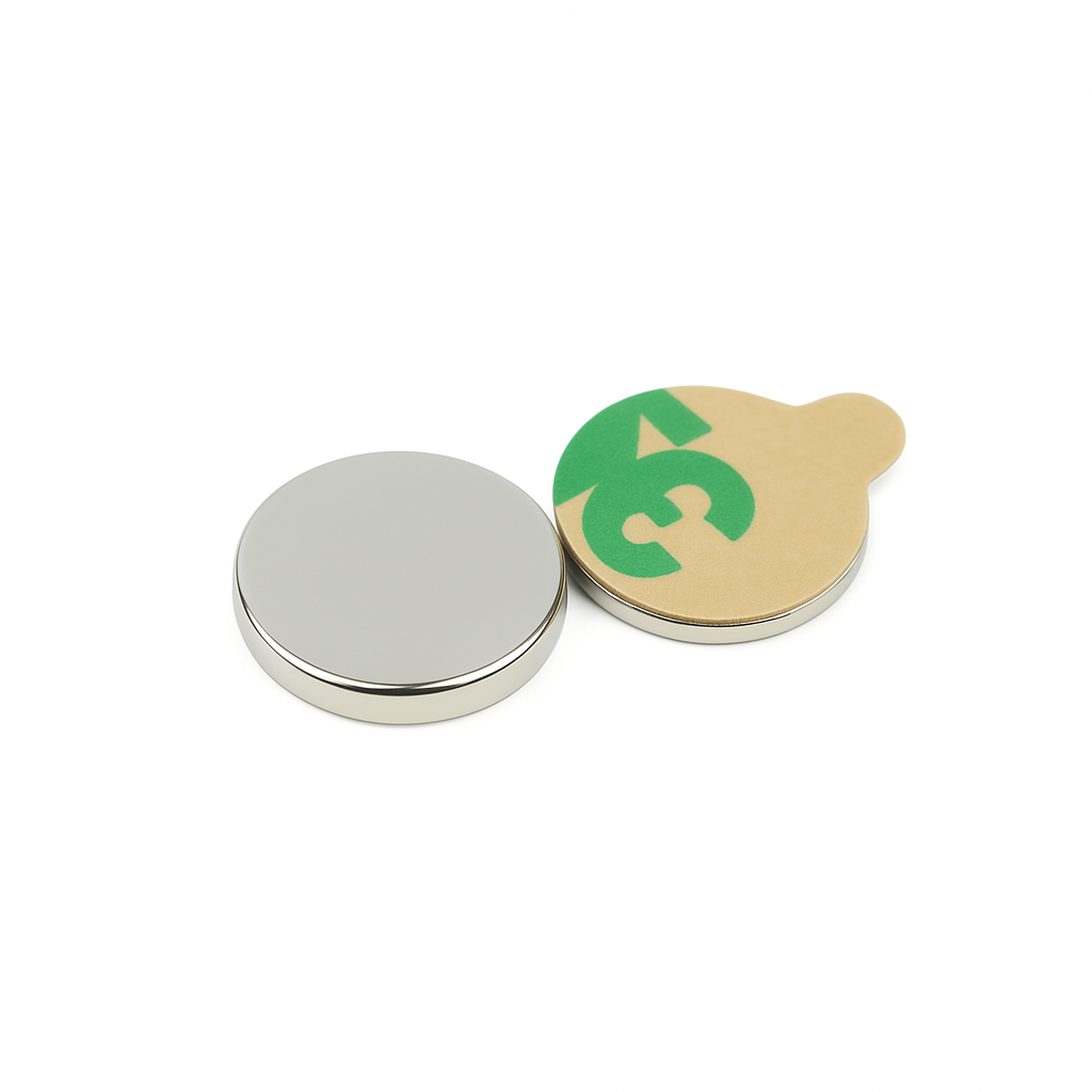 Adhesive-Backed Neodymium Disc Magnets , Ø8x1mm (Pack of 50) , Eclipse Magnetics Ltd