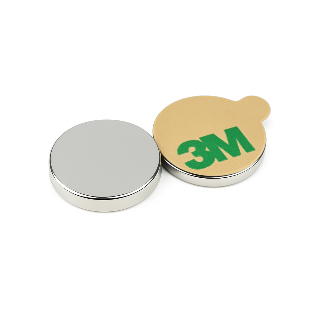 Adhesive-Backed Neodymium Disc Magnets , Ø10x1mm (Pack of 50) , Eclipse Magnetics Ltd