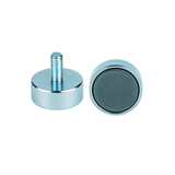 Neodymium Shallow Pot Magnets with External Thread , 20mm Magnet , Eclipse Magnetics Ltd