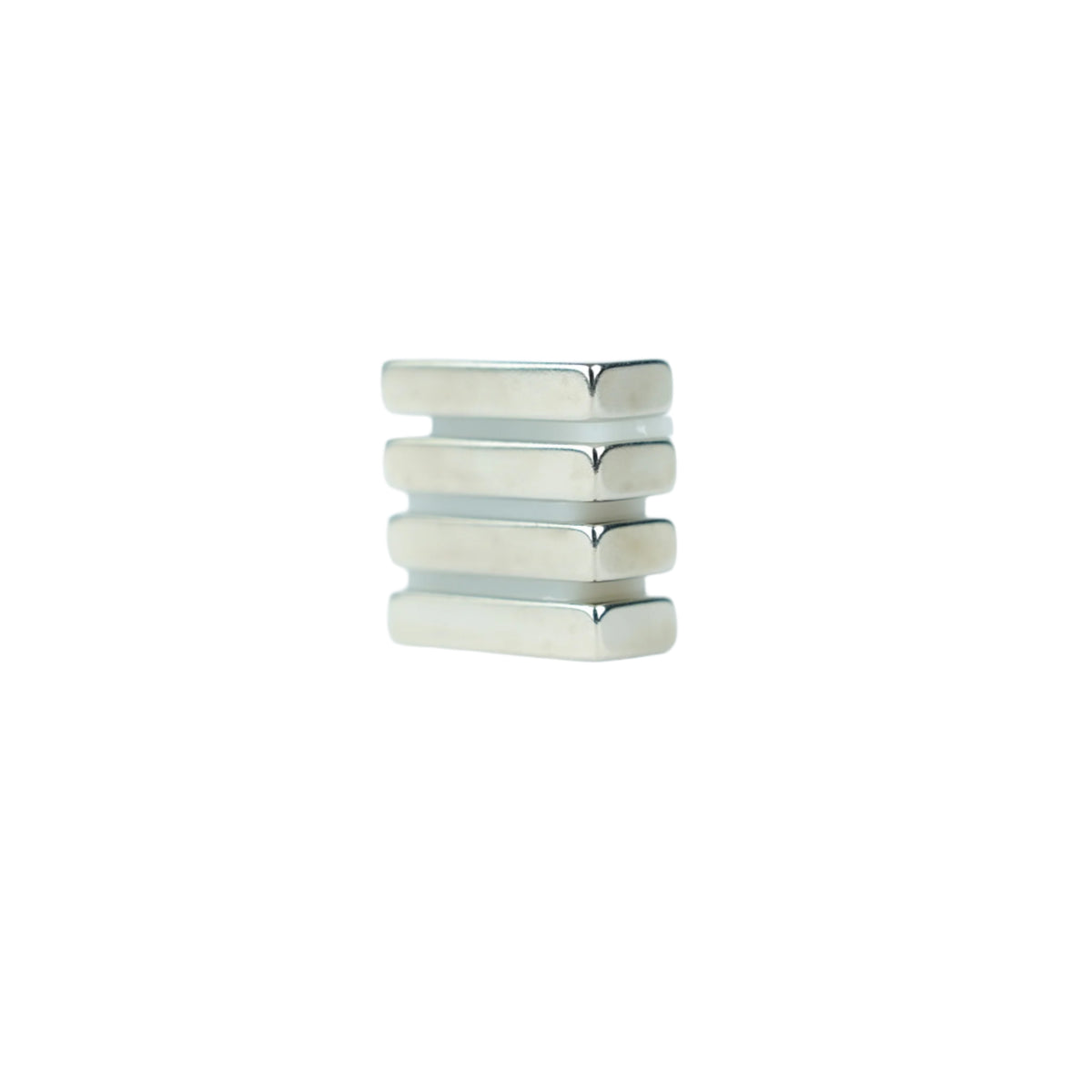Strong Neodymium Rare Earth Block Magnets – Nickel Plated , 25x10x5mm Magnet , Eclipse Magnetics Ltd