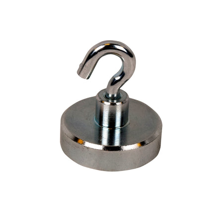 Neodymium Shallow Pot Magnets With Hook , Magnet , Eclipse Magnetics Ltd