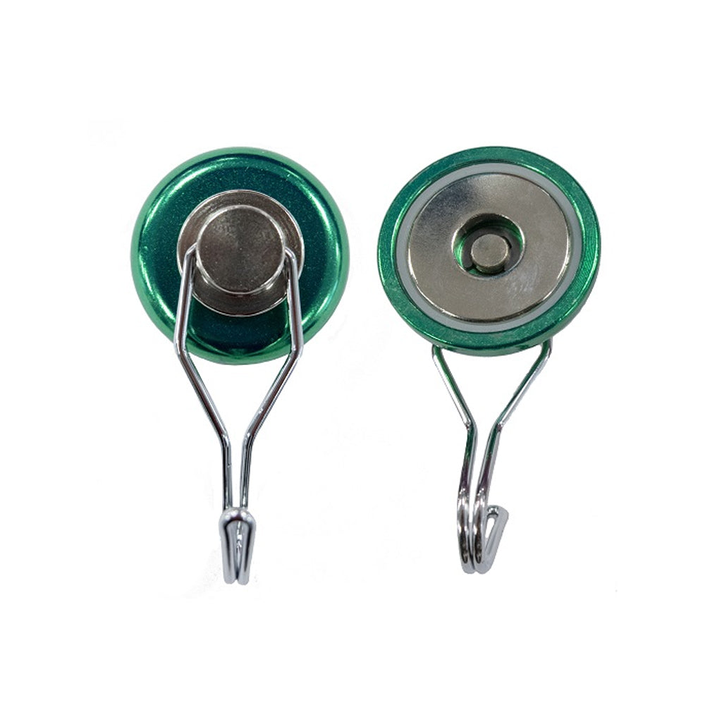 Neodymium Swivel Hook Magnet – Heavy-Duty Magnetic Pot Mount for Hanging and Fixing Applications , Green Neodymium Pot , Eclipse Magnetics Ltd