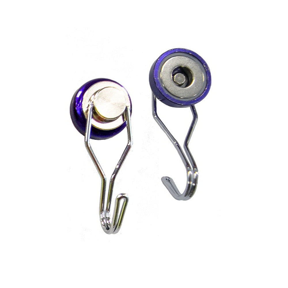 Neodymium Swivel Hook Magnet – Heavy-Duty Magnetic Pot Mount for Hanging and Fixing Applications , Purple Neodymium Pot , Eclipse Magnetics Ltd