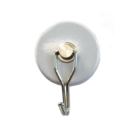 Ferrite Pot 52mm With Swivel Hook, Black & White , White Ferrite Pot , Eclipse Magnetics Ltd