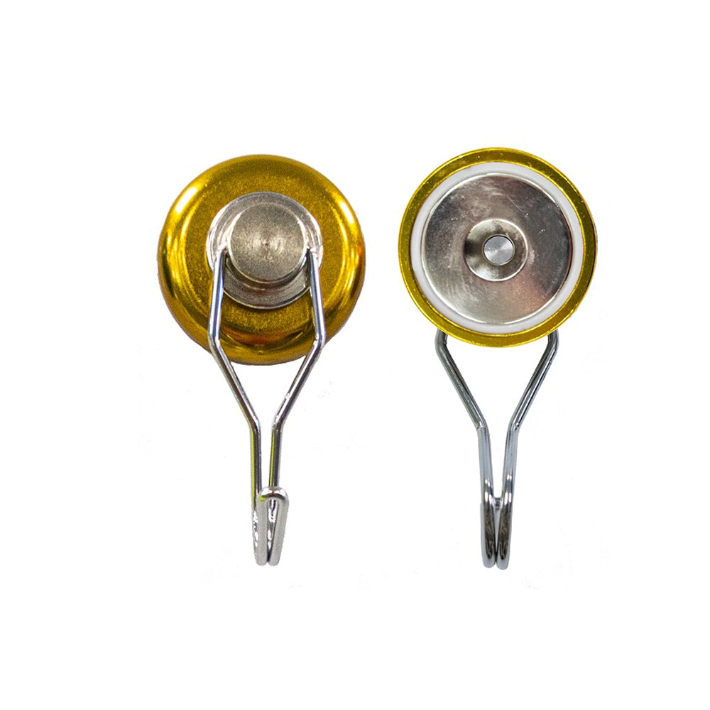 Neodymium Swivel Hook Magnet – Heavy-Duty Magnetic Pot Mount for Hanging and Fixing Applications , Gold Neodymium Pot , Eclipse Magnetics Ltd