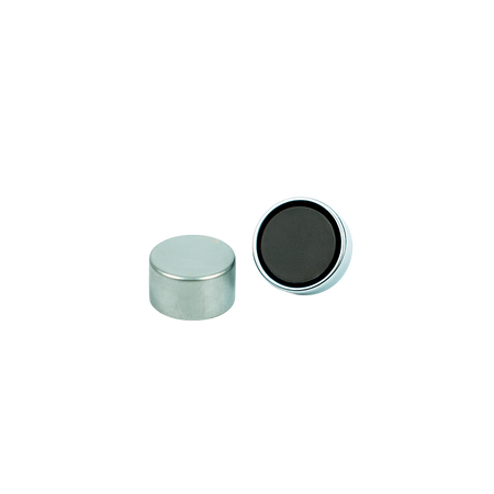Ferrite Shallow Pot Magnets – Compact Low-Profile Holding Magnets , Ø10x4.5mm Magnet , Eclipse Magnetics Ltd