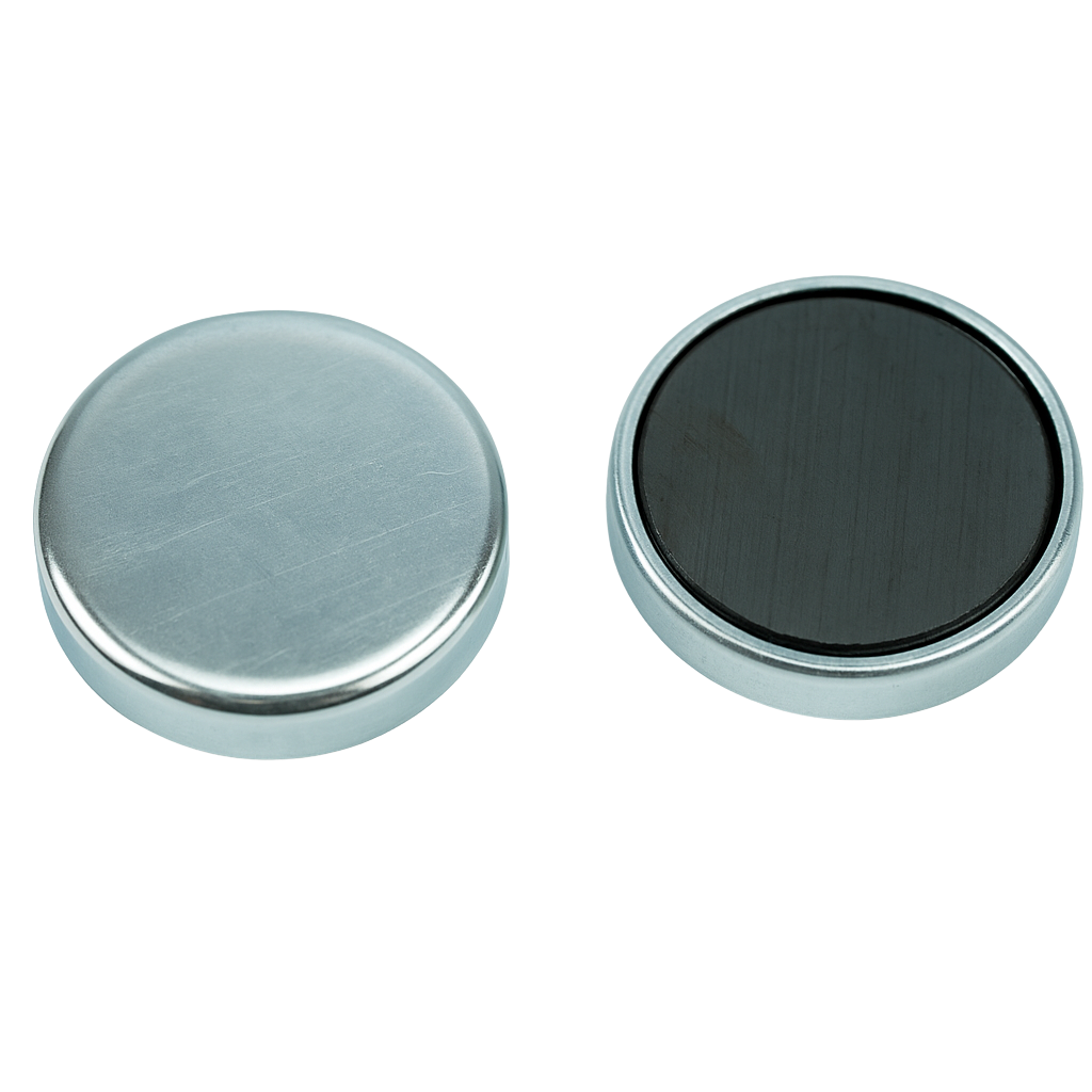 Ferrite Shallow Pot Magnets – Compact Low-Profile Holding Magnets , Ø40x8mm Magnet , Eclipse Magnetics Ltd