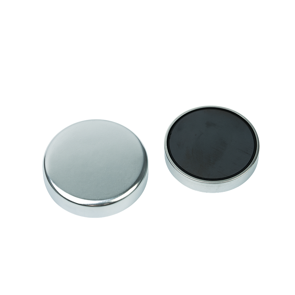 Ferrite Shallow Pot Magnets – Compact Low-Profile Holding Magnets , Ø50x10mm Magnet , Eclipse Magnetics Ltd