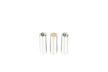 Alnico Deep Pot Magnets – Threaded Hole High-Temperature Holders , Ø6x20mm Magnet , Eclipse Magnetics Ltd