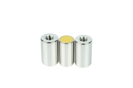 Alnico Deep Pot Magnets – Threaded Hole High-Temperature Holders , Ø16x20mm Magnet , Eclipse Magnetics Ltd