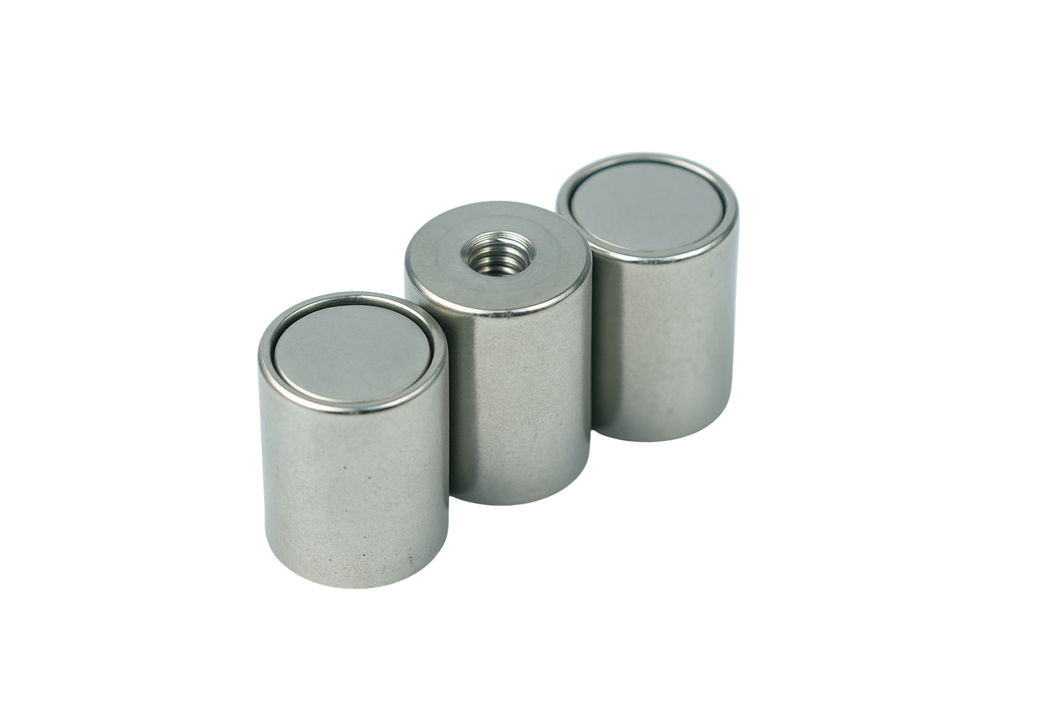 Neodymium Deep Pot Magnets with Threaded Hole , Ø20x25mm Magnet , Eclipse Magnetics Ltd