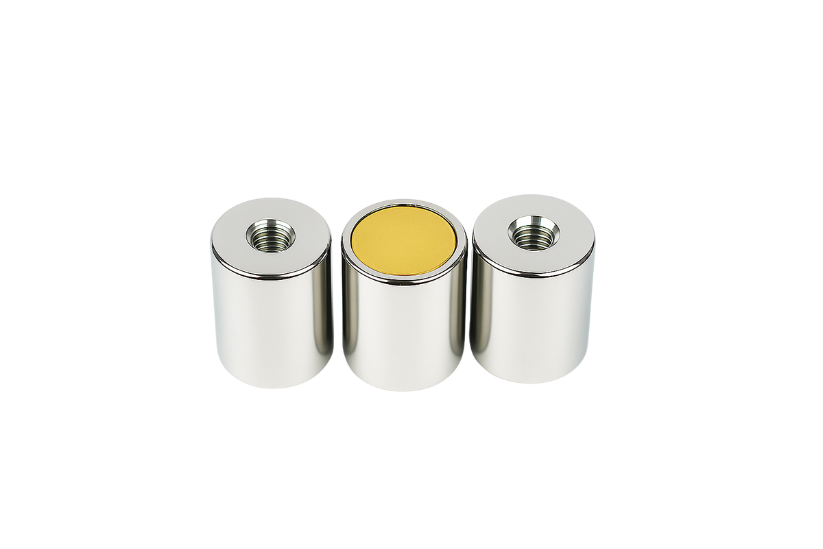 Alnico Deep Pot Magnets – Threaded Hole High-Temperature Holders , Ø20x25mm Magnet , Eclipse Magnetics Ltd