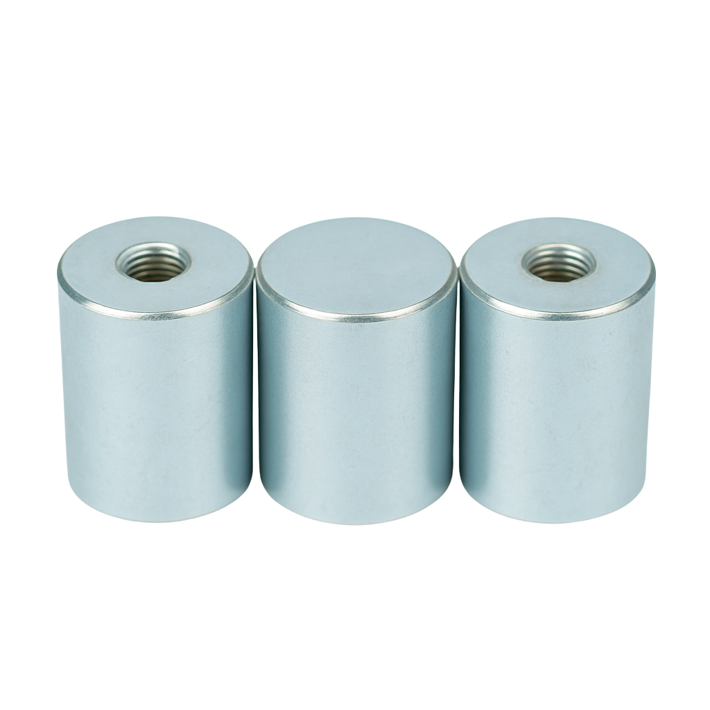 Alnico Deep Pot Magnets – Threaded Hole High-Temperature Holders , Ø25x35mm Magnet , Eclipse Magnetics Ltd