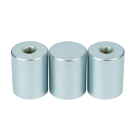 Alnico Deep Pot Magnets – Threaded Hole High-Temperature Holders , Ø25x35mm Magnet , Eclipse Magnetics Ltd
