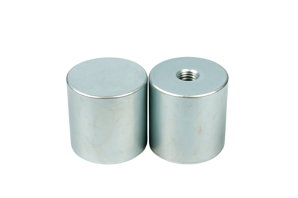 Alnico Deep Pot Magnets – Threaded Hole High-Temperature Holders , Ø45x44mm Magnet , Eclipse Magnetics Ltd