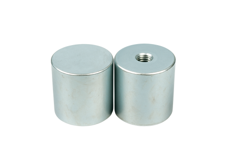 Alnico Deep Pot Magnets – Threaded Hole High-Temperature Holders , Ø45x44mm Magnet , Eclipse Magnetics Ltd