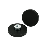 Rubber Coated Neodymium Pot Magnets – Screwed Bush Mounting , Ø22x6mm Magnet , Eclipse Magnetics Ltd
