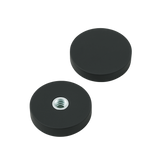 Rubber Coated Neodymium Pot Magnets – Internal Thread Mounting , Ø22x6mm Magnet , Eclipse Magnetics Ltd