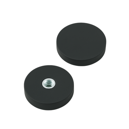 Rubber Coated Neodymium Pot Magnets – Internal Thread Mounting , Ø22x6mm Magnet , Eclipse Magnetics Ltd