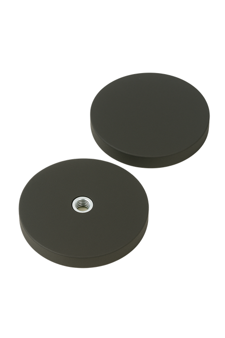 Rubber Coated Neodymium Pot Magnets – Internal Thread Mounting , Ø66x8.0mm Magnet , Eclipse Magnetics Ltd