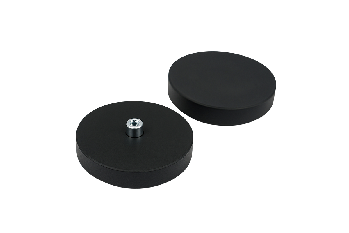 Rubber Coated Neodymium Pot Magnets – Screwed Bush Mounting , Ø88x8.5mm Magnet , Eclipse Magnetics Ltd