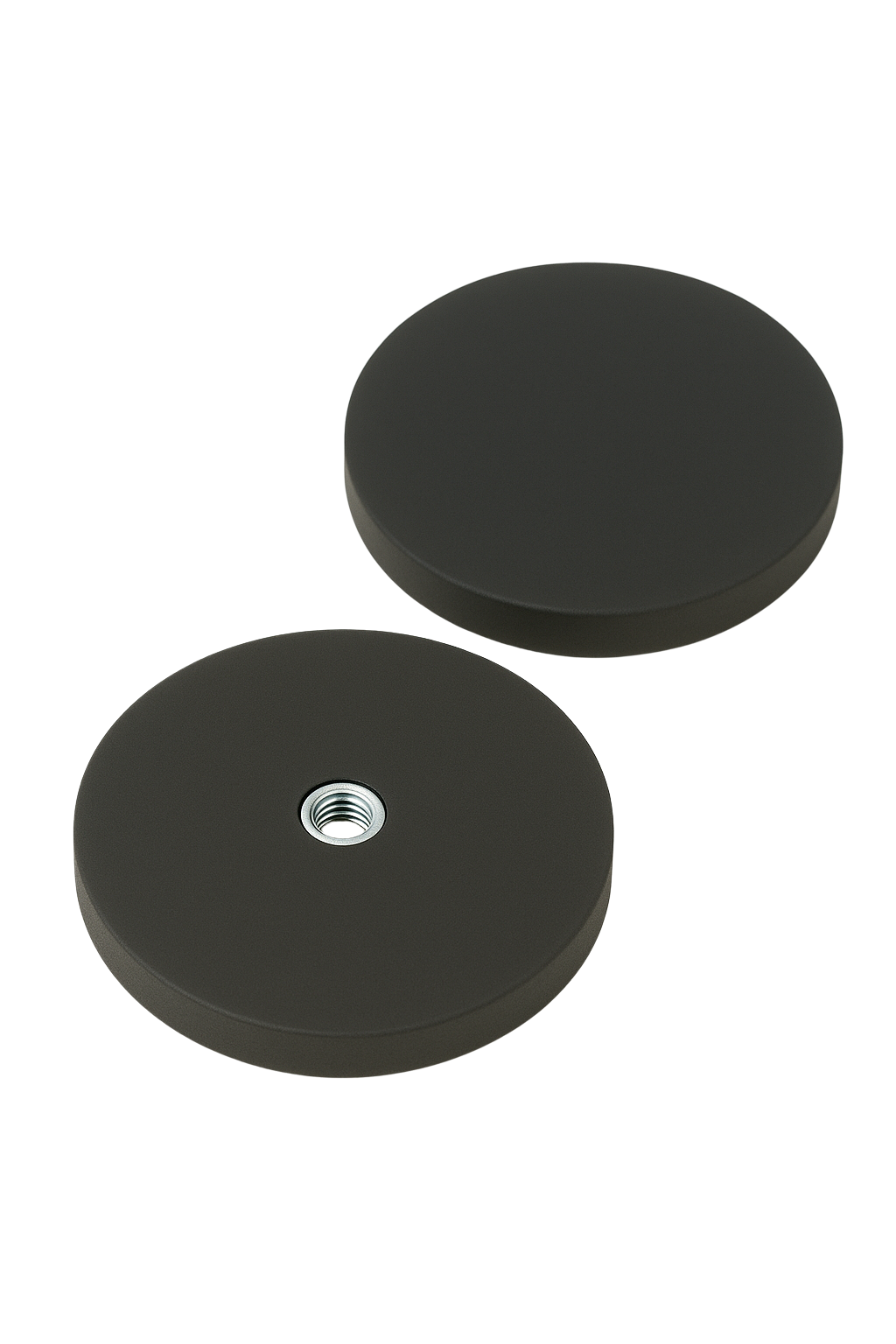Rubber Coated Neodymium Pot Magnets – Internal Thread Mounting , Ø88x13.5mm Magnet , Eclipse Magnetics Ltd