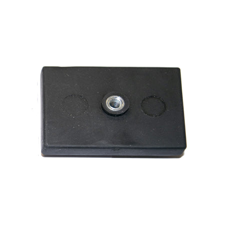 NdFeB Rect. Rubber 43x31x6mm Neodymium Rubber-Coated Rectangular Magnet , 1x M4 - Sale Item , Eclipse Magnetics Ltd