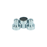 Ferrite Shallow Pot Magnets – Threaded Hole Mounting Magnets , Ø10x4.5mm Magnet , Eclipse Magnetics Ltd