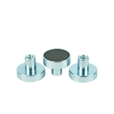 Ferrite Shallow Pot Magnets – Threaded Hole Mounting Magnets , Ø16x4.5mm Magnet , Eclipse Magnetics Ltd