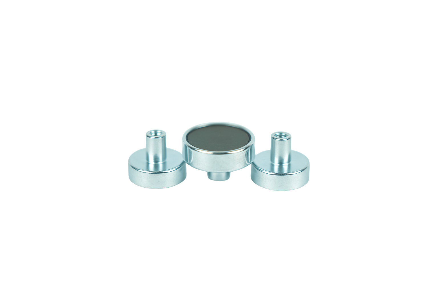 Ferrite Shallow Pot Magnets – Threaded Hole Mounting Magnets , Ø20x6mm Magnet , Eclipse Magnetics Ltd
