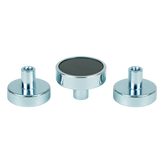 Ferrite Shallow Pot Magnets – Threaded Hole Mounting Magnets , Ø25x7mm Magnet , Eclipse Magnetics Ltd