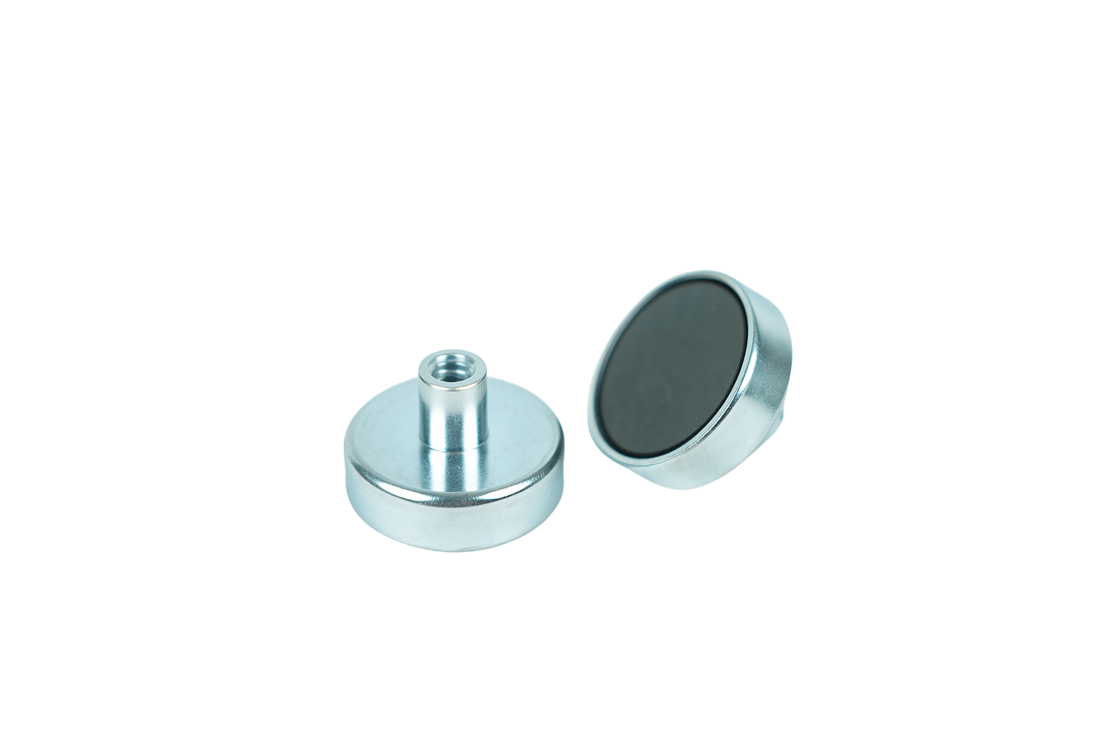Ferrite Shallow Pot Magnets – Threaded Hole Mounting Magnets , Ø32x7mm Magnet , Eclipse Magnetics Ltd