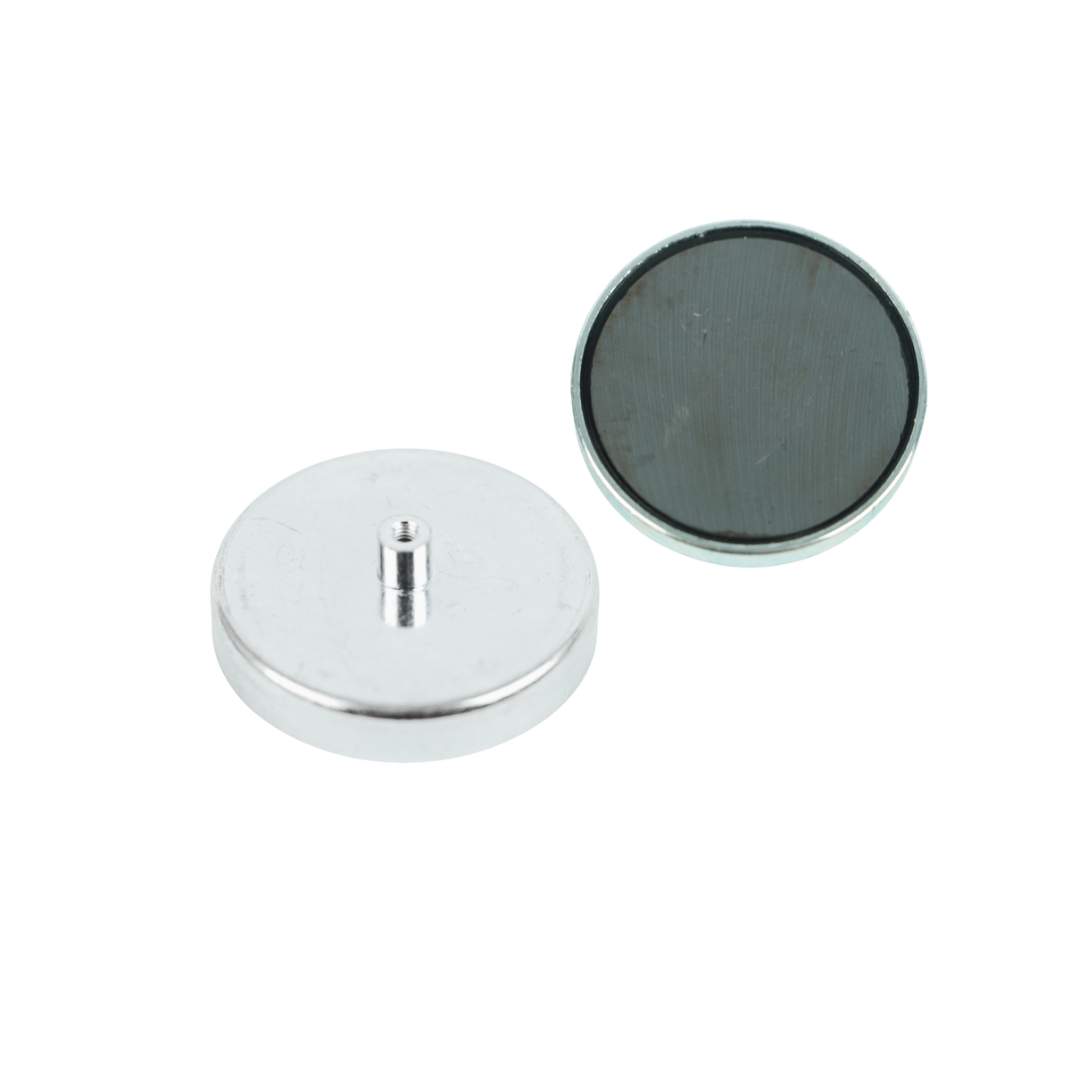Ferrite Shallow Pot Magnets – Threaded Hole Mounting Magnets , Ø57x10.5mm Magnet , Eclipse Magnetics Ltd